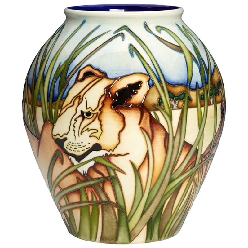 Moorcroft The King and his Pride Vase 4/8 Ltd Ed 20 FaulconbridgeAntiques & Giftware