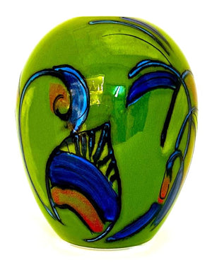 Anita Harris Art Pottery Lime Nouveau Delta Vase