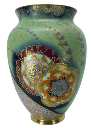 Carlton Ware Art Deco Bell Pattern Vase