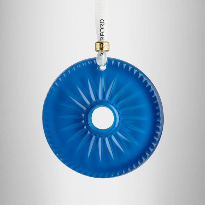 Waterford Crystal 2026 Firework Blue Disc Ornament