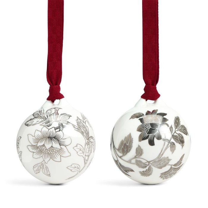 Wedgwood 2025 Christmas Festive Tonquin Bauble Pair