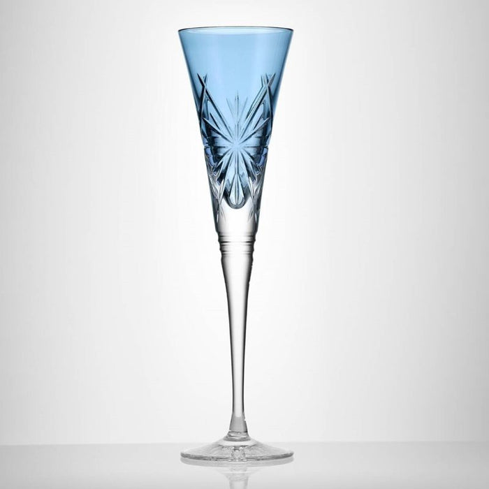 Waterford Crystal 2025 Winter Wonders Snowflakes Icy Blue Flute - Ltd Ed