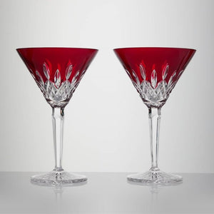 Waterford Crystal Lismore Red Martini 220ml - Set of 2