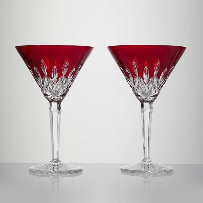 Waterford Crystal Lismore Red Martini 220ml - Set of 2