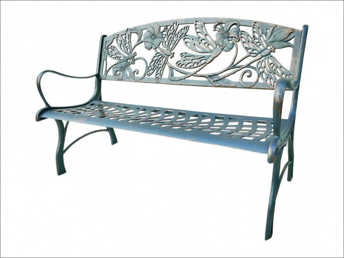 Cast Iron Bench - Dragonfly