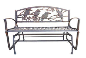 Cast Iron Rocking Bench - Kookaburras