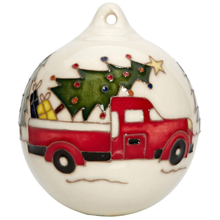 Moorcroft Christmas Carried Away Bauble Ornament