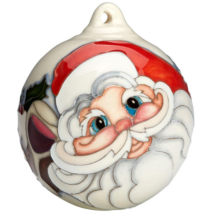 Moorcroft Christmas Father Christmas Bauble Ornament