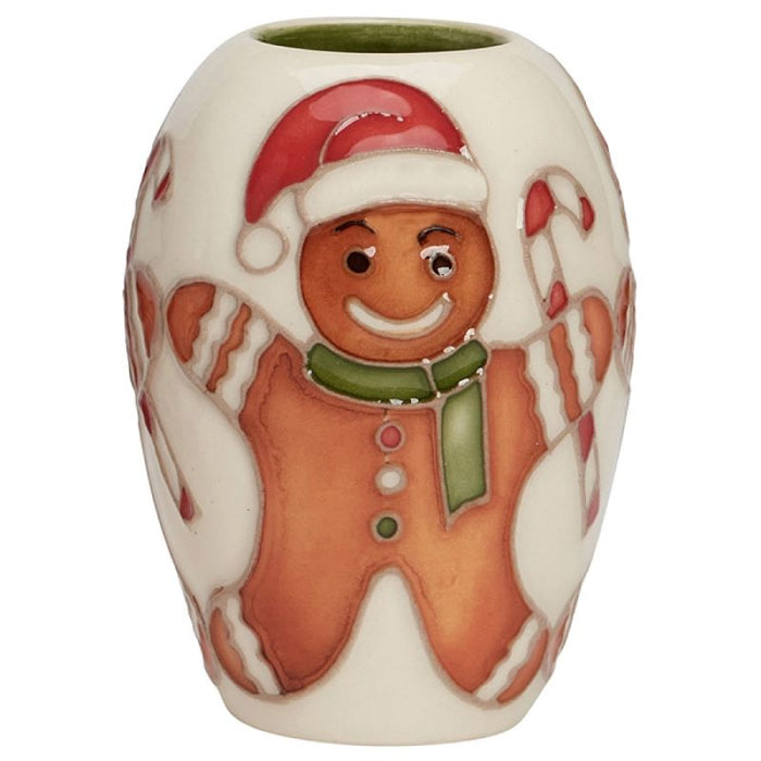 Moorcroft Christmas Run as fast as you can Vase