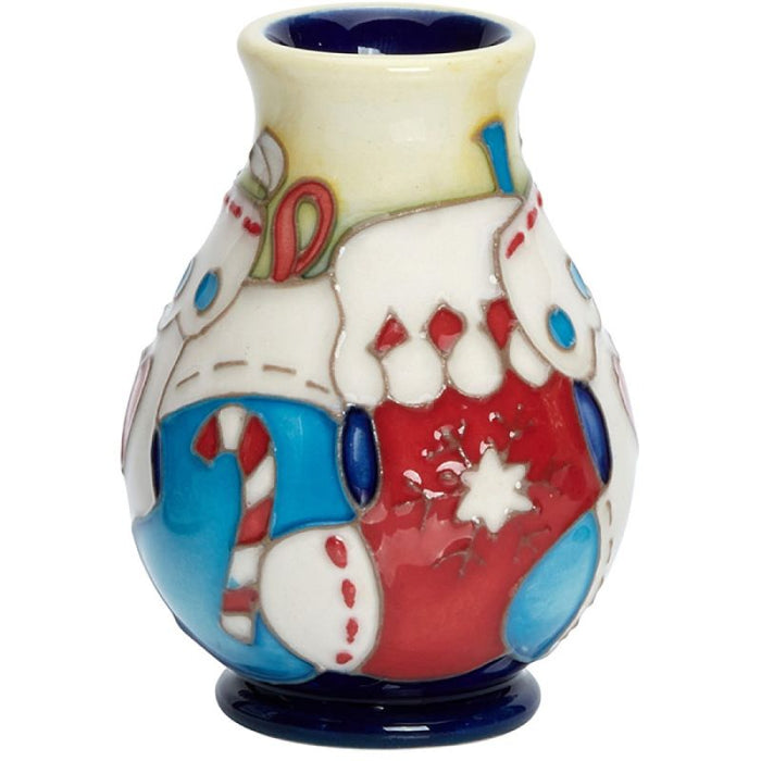 Moorcroft Christmas Stockings Vase