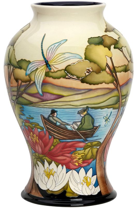 Moorcroft Moss Eccles Tarn Vase 65/12 - Ltd Ed 15