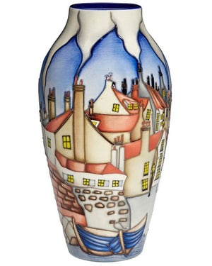 Moorcroft Robin Hoods Bay Vase 200/8 - Ltd Ed 15