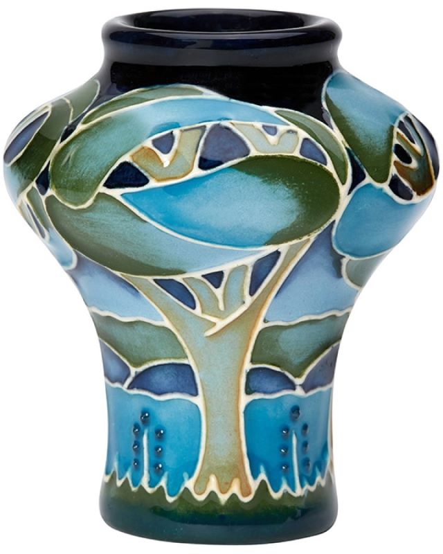 Moorcroft Sapphire Blues Vase 10/2