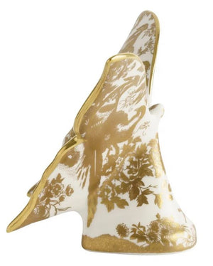 Royal Crown Derby Aves Gold Butterfly Paperweight