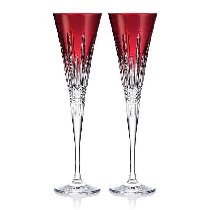 Waterford Crystal 2024 New Year Celebration Flutes Red-Set of 2