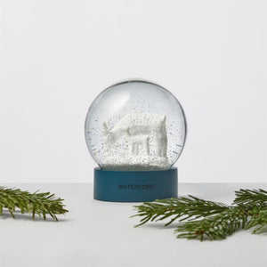 Waterford Crystal 2023 Christmas Ornaments-Reindeer Family Snow Globe