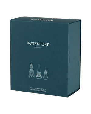 Waterford Crystal Christmas Standing Trees Set of Three