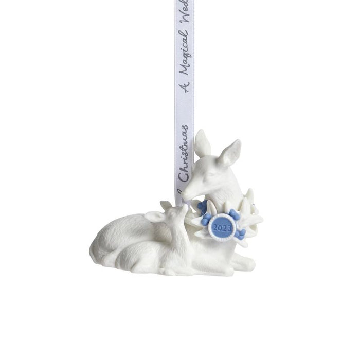 Wedgwood Christmas 2023 Baby's First Ornament Blue
