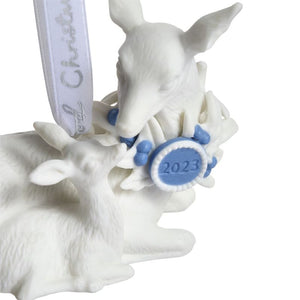 Wedgwood Christmas 2023 Baby's First Ornament Blue