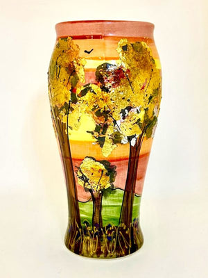 Anita Harris Art Pottery Pastel Landscape Bella Vase