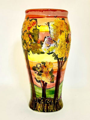 Anita Harris Art Pottery Pastel Landscape Bella Vase