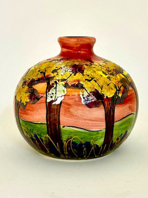 Anita Harris Art Pottery Pastel Landscape Marrakech Vase