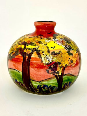 Anita Harris Art Pottery Pastel Landscape Marrakech Vase