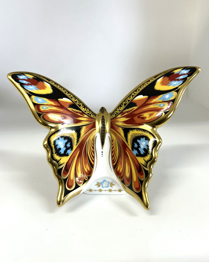 Royal Crown Derby Peacock Butterfly Paperweight - Guild Members Exclusive Piece