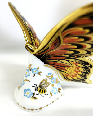 Royal Crown Derby Peacock Butterfly Paperweight - Guild Members Exclusive Piece