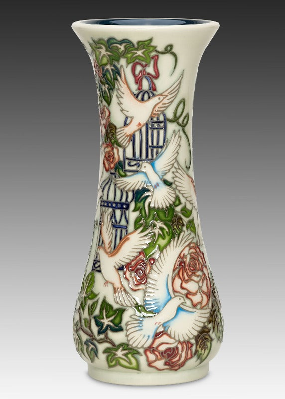 Moorcroft Wedding Gift Vase 364/8 - Ltd Ed 30