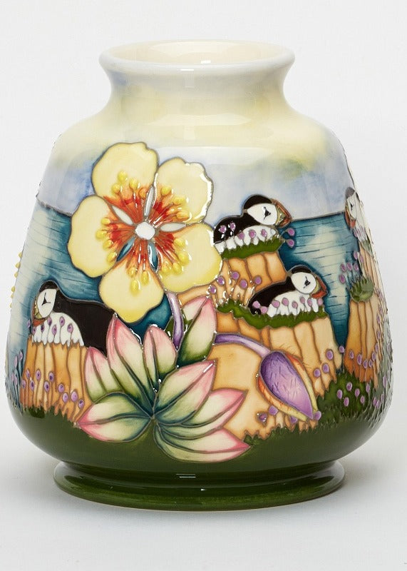 Moorcroft Spotted Rock-Rose Vase 198/5 - Ltd Ed 40