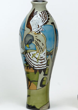 Moorcroft The Stone Kestrel Vase 42/12 - Ltd Ed 50