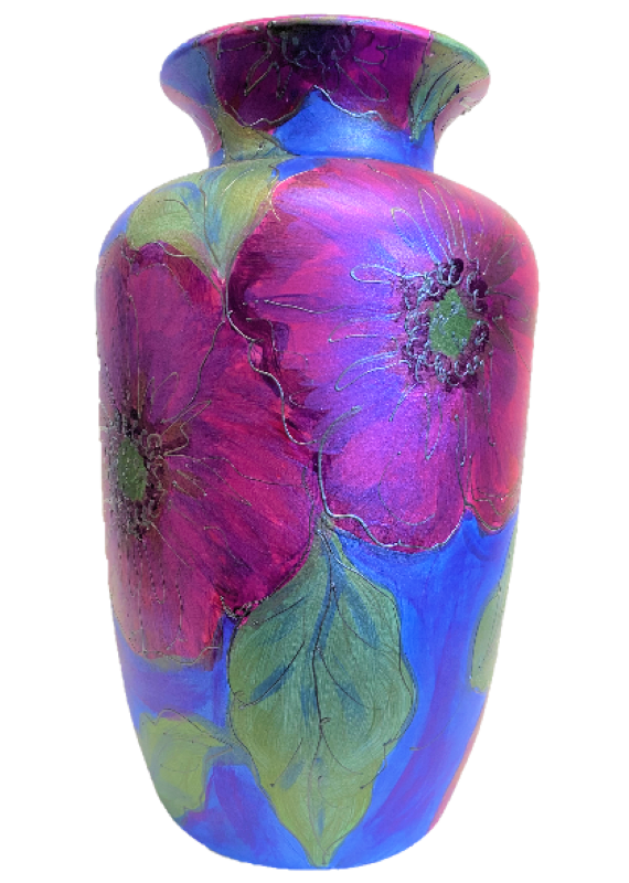 Anita Harris Art Pottery Silk Anemone Flared Rim Vase - "One Off"