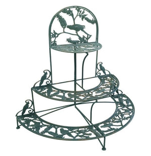 Cast Iron Foldable 3 Tiered Plant Stand - Rosella and Bottlebrush