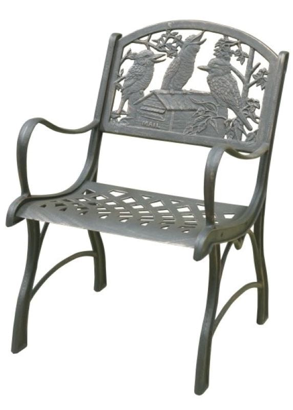 Cast Iron Arm Chair - Kookaburra
