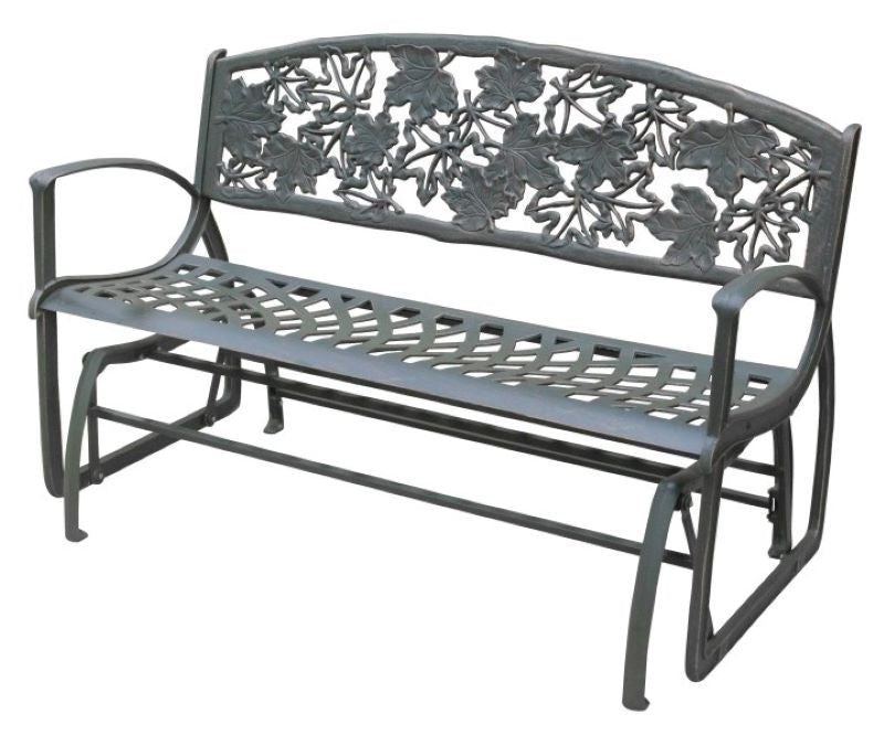 Cast Iron Rocking Bench - Maple Leaf – Faulconbridge-Antiques & Giftware