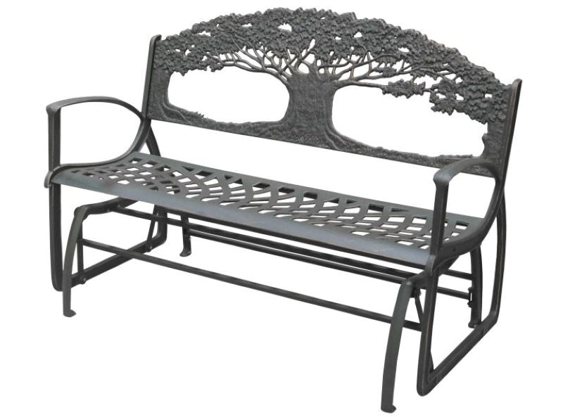 Cast Iron Rocking Bench - Tree – Faulconbridge-Antiques & Giftware