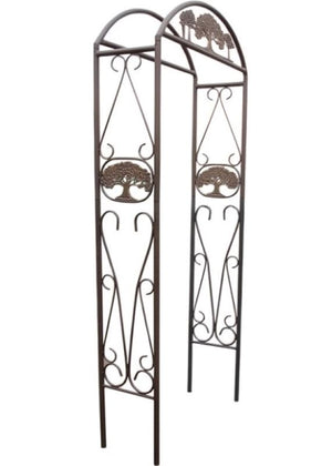 Tube Steel-Cast Iron Garden Arch - Tree