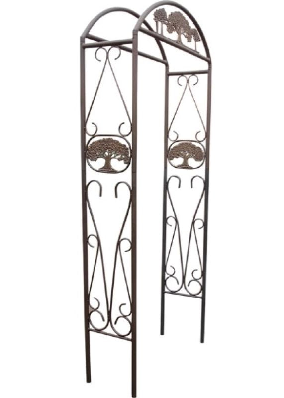 Tube Steel-Cast Iron Garden Arch - Tree