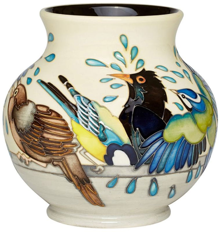 Moorcroft Birdbath Vase 914/6 - Ltd Ed. 30