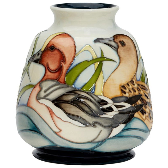 Moorcroft Dabbler Ducks Vase 198/5 - Ltd Ed 15