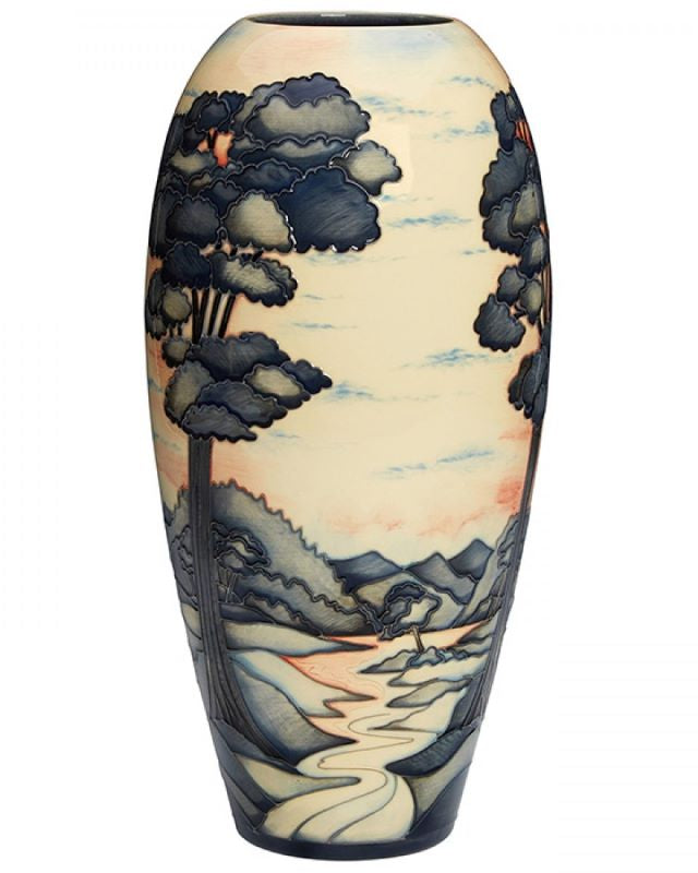 Moorcroft Ephemeral River Vase - Ltd Ed 20