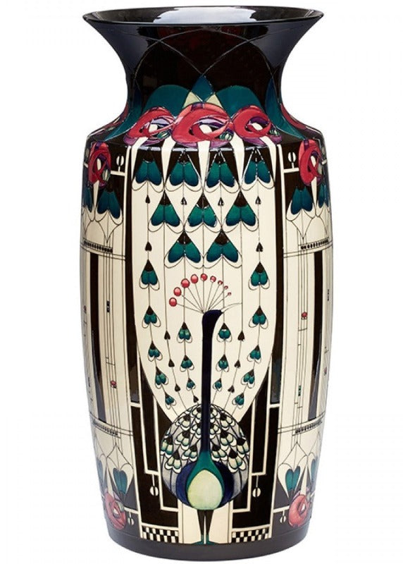 Moorcroft Prestige Glasgow Peacock Vase 315/15 - Numbered