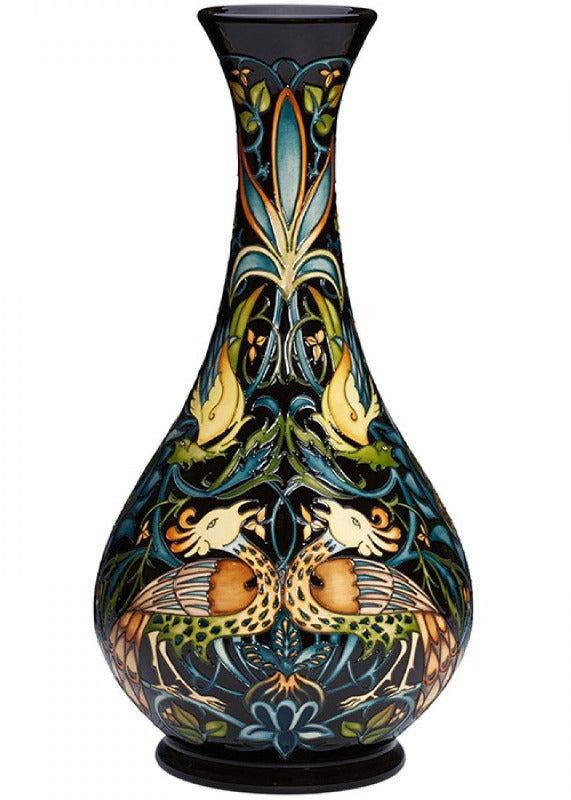 Moorcroft Peacocks & Dragons Vase 80/16 - Numbered