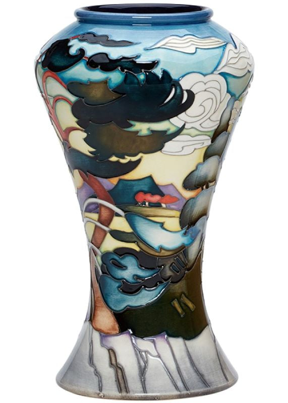 Moorcroft Pine Island Vase 07/9 - Ltd Ed 25