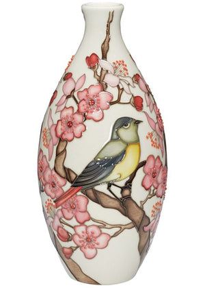 Moorcroft Redstarts  Vase - Numbered