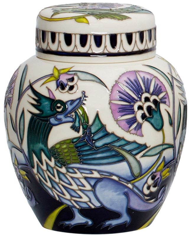 Moorcroft William De Morgan Folklore Legend Ginger Jar769/6 - Ltd Ed 25