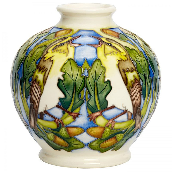 Moorcroft Wood Warbler Vase 41/4 - Ltd Ed 25
