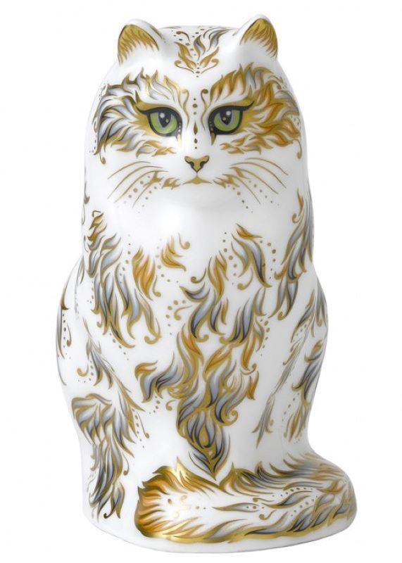 Royal Crown Derby Fifi the Cat Paperweight