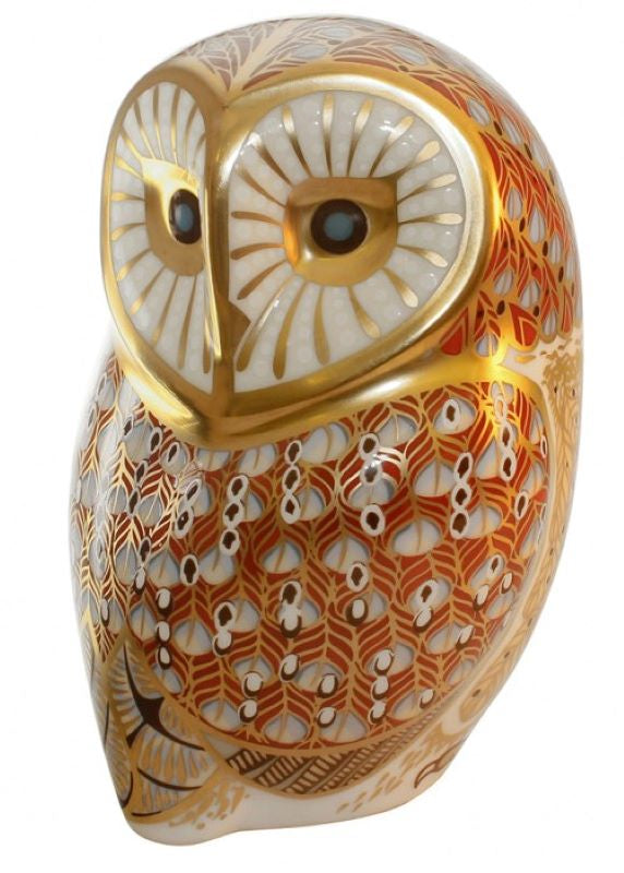 Royal Crown Derby Barn Owl Paperweight